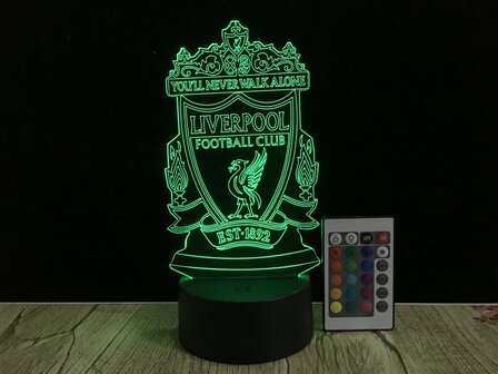 3D LED Creative Lamp Sign Liverpool - Complete Set