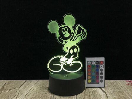 3D LED Creative Lamp Sign Mickey Mouse - Complete Set