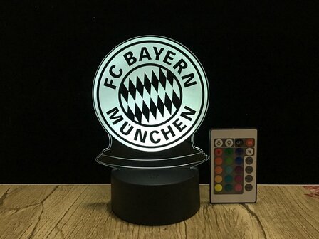 3D LED Creative Lamp Sign FC Bayern M&uuml;nchen - Complete Set