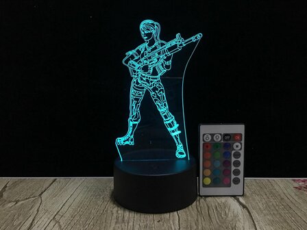 3D LED Creative Lamp Sign Scar - Complete Set