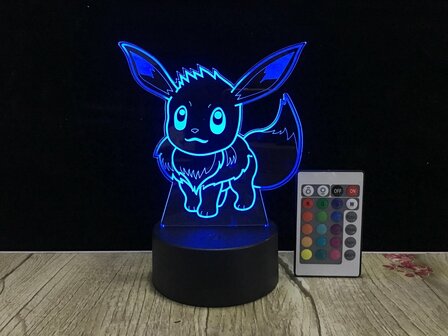 3D LED Creative Lamp Sign Eevee - Complete Set