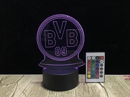 3D LED Creative Lamp Sign Borussia Dortmund - Complete Set