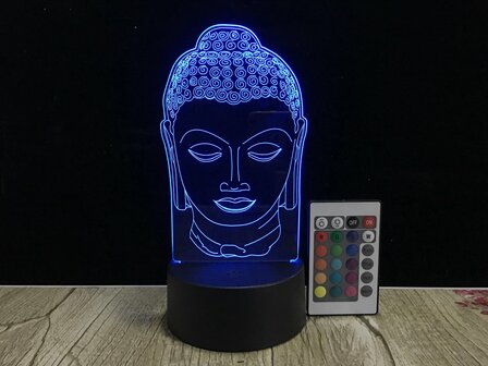 3D LED Creative Lamp Sign Buddha - Complete Set