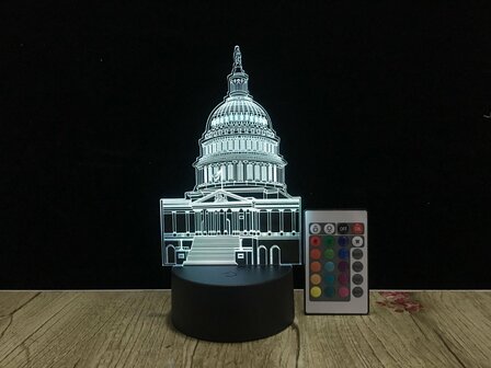 3D LED Creative Lamp Sign Gebouw - Complete Set