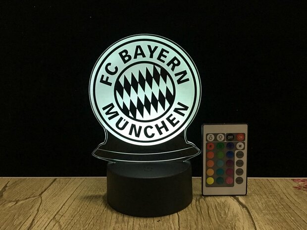 3D LED Creative Lamp Sign FC Bayern München - Complete Set
