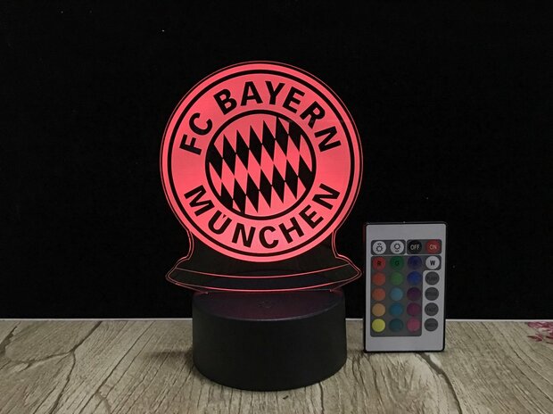 3D LED Creative Lamp Sign FC Bayern München - Complete Set