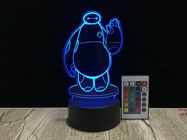 3D LED Creative Lamp Sign Big Hero - Complete Set