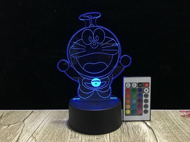 3D LED Creative Lamp Sign Doraemon - Complete Set