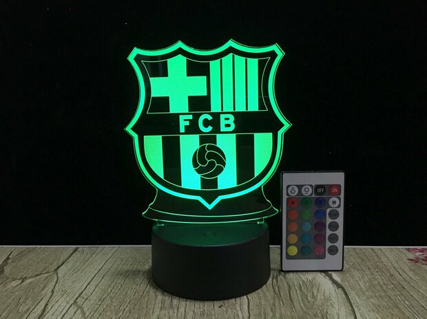 3D LED Creative Lamp Sign FC Barcelona - Complete Set