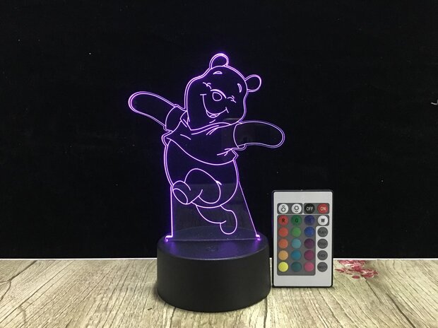 3D LED Creative Lamp Sign Winnie de Pooh - Complete Set