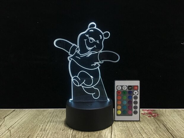 3D LED Creative Lamp Sign Winnie de Pooh - Complete Set