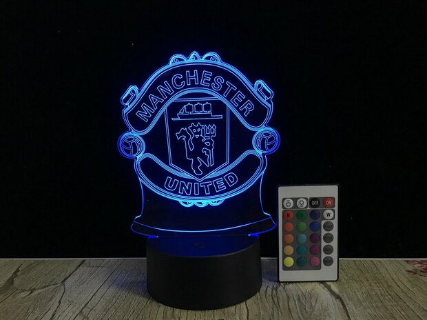 3D LED Creative Lamp Sign Manchester United - Complete Set