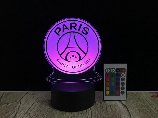 3D LED Creative Lamp Sign Paris Saint German - Complete Set