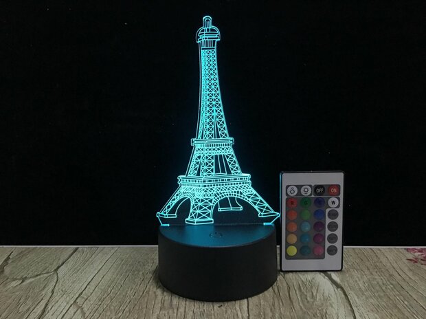 3D LED Creative Lamp Sign Eiffeltoren - Complete Set