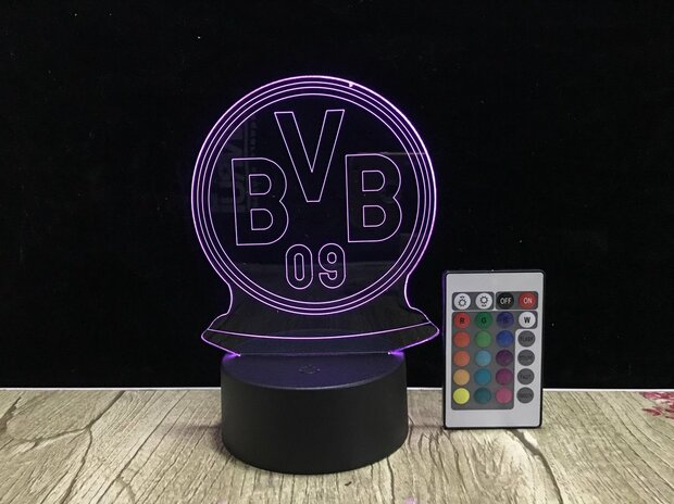 3D LED Creative Lamp Sign Borussia Dortmund - Complete Set